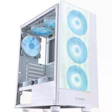 Imagem de Gabinete Gamer Fortrek Cruiser Mid Tower Rgb Branco