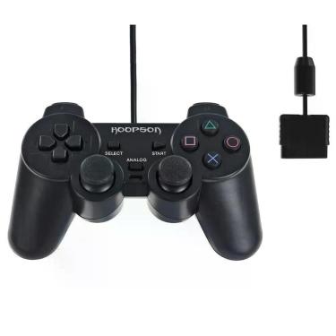 Imagem de Controle Joystick Dualshock Para PS2 Hoopson Preto