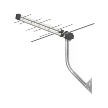Imagem de Kit Antena Externa Digital Proeletronic PROHD-3610 para TV com Mastro e Cabo 12m VHF UHF FM HDTV