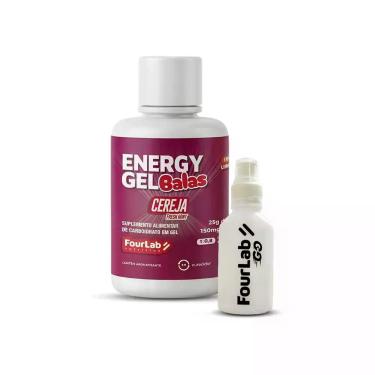 Imagem de Energy Gel Balas Pote 500g c/ Squeeze Cereja FourLab Sabor:Cereja - Fo