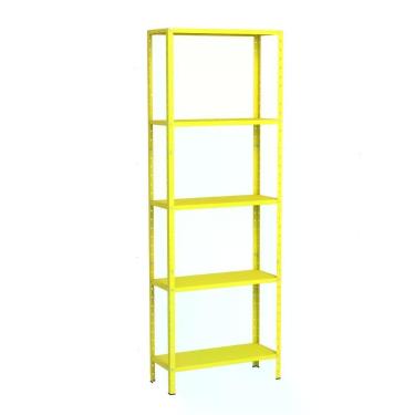 Imagem de Estante EAF014 Moderno 5 Prateleiras 5 Nichos Aço Amarelo Elite Aço