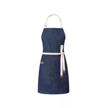 Imagem de Avental Jeans Azul Alça Algodao Cru Cozinha Bar Jardinagem - CASACHA