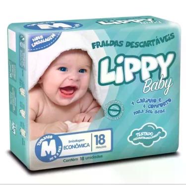 Imagem de Kit 3 Pacotes de  Fralda Infantil Lippy Baby   Direto da Fabrica, RN
