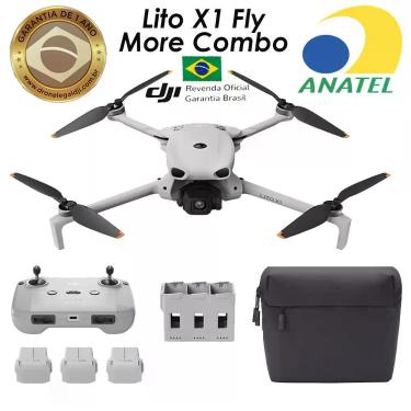 Imagem de Drone DJI Lito X1 Fly More Combo  Câmera 8K, Sensor 1/1.3", Obstáculos