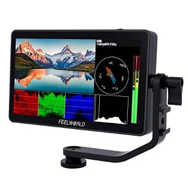 Imagem de FEELWORLD Monitor de tela sensível ao toque de campo da câmera DSLR F6 Plus V2 de 6 polegadas com HDR 3D Lut Small Full HD 1920x1080 IPS Video Peaking Focus Assist 4K HDMI 8.4V DC