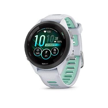 Imagem de Garmin Relógio Forerunner 265s Music Branco com Verde Água 42mm com Monitor Cardíaco de Pulso e GPS