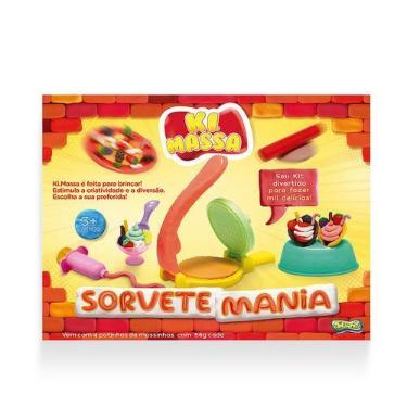 Imagem de Ki Massa - Massinha Modelar Infantil Sorvete Mania - Sunny Brinquedos