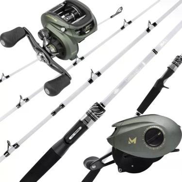 Imagem de Kit Pesca Carretilha Forza Drag 10kg Vara Makis Garbus IM8 Lado da Man
