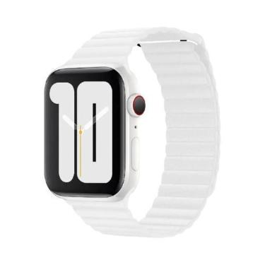 Imagem de Pulseira De Couro Para Apple Watch De 45mm 44mm 40mm 41mm 49mm 42mm, B