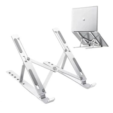 Imagem de Suporte Para Notebook Alumínio Ajustável Dobrável - Conforto Q-1019