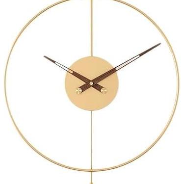 Imagem de Relógio De Parede Simples, Relógio De Sala De Estar, Martelo Oscilante, Relógio Criativo Redondo, Relógio De Parede Decorativo, Black, 60cm