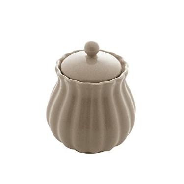 Imagem de Açucareiro de Porcelana Pétala Areia Matt 10,5cm x 8,5 cm - Wolff