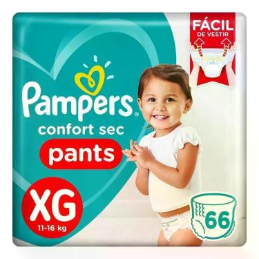 Imagem de Fralda Descartável Confort Sec Pants com Tecnologia Extra Sec Pods Canais de Ar XG Pampers