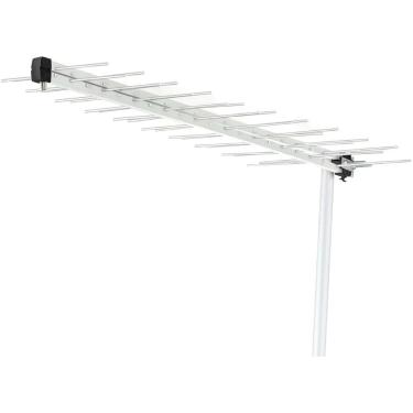 Imagem de Antena Digital Externa Aquário LU-40 Alto Ganho 16dBi para TV HDTV UHF 4K com Filtro 4G Preto
