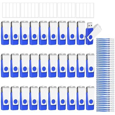 Imagem de Flash Drives EASTBULL 16GB USB 2.0, pacote de 50 com cordões