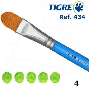 Imagem de Pincel Tigre 434 - Língua de Gato Sintético Dourado, 04
