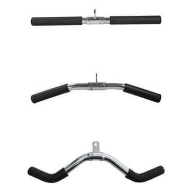 Imagem de Kit 3 Puxadores Pulley Polia Cross Over W Reto Curvo - BASE