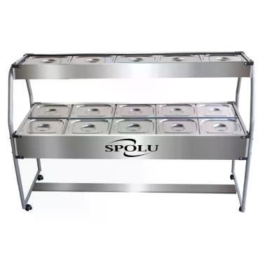 Imagem de Buffet Combinado Spolu 10 Cubas Quentes 5 Cubas Frias 127v Spl-513co