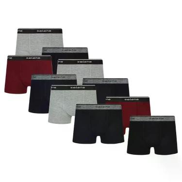 Imagem de 10 Cuecas Infantil Boxer Box De Algodão Para Meninos - Selene, Sortido