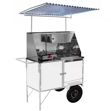 Imagem de Carrinho De Cachorro Quente Luxo Com Toldo Bl10p-t Cefaz