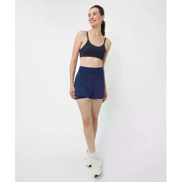 Imagem de Short Feminino Duplo Fitness Mesh Marisa Azul-94149, Azul, P