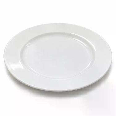 Imagem de Kit 30 Pratos Sobremesa Porcelana Branca Servir Bolos Tortas Sorvete A