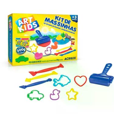 Imagem de Massa para Modelar Criativa ART KIDS 3 300G.C/MOLDES - Acrilex