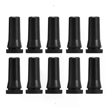 Imagem de kit bicos milkbar preto 10 unidade - milkbar brasil, Preto, 12cm, borr