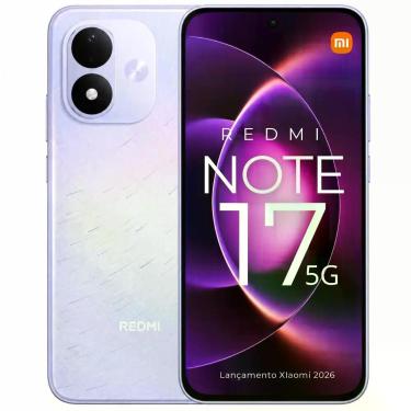 Imagem de Smartphone Xiaomi Redmi Note 17 256GB Tela AMOLED 120Hz, 256GB, Roxo