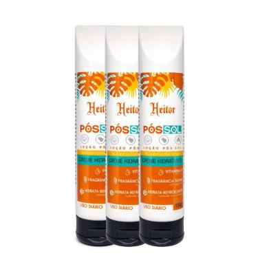 Imagem de Kit 3 Creme Pós-Sol Heitor Secagem Rápida Vitamina A 150g