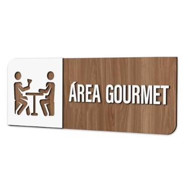 Imagem de Placa de Sinalização Indicativa - Área Gourmet