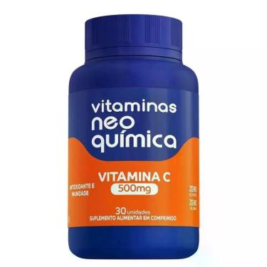Imagem de Vitamina C 500mg 30 Comprimidos Neo Química - NEOQUIMICA