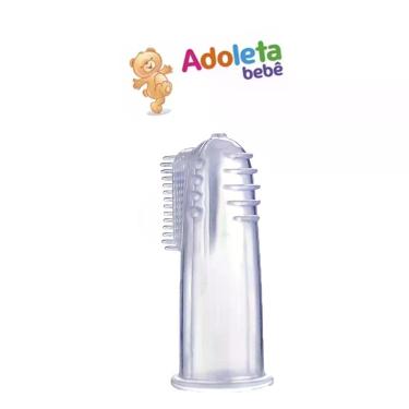 Imagem de Massageador Infantil Escova Dental em Silicone  Alívio para Gengiva do