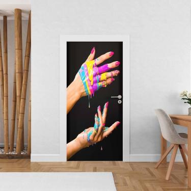 Imagem de Adesivo de porta para manicure - Shopp do adesivo
