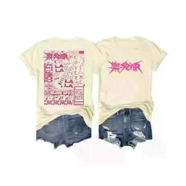 Imagem de Camiseta Stray Kids Rock Star Kpop De Manga Curta Com Estampa De Eleme