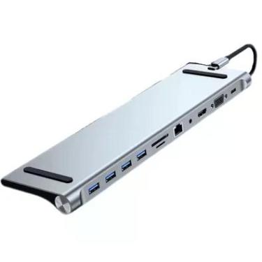 Imagem de Hub Extensor 11 Em 1 Exbom, USB Tipo-C - Byl-2003