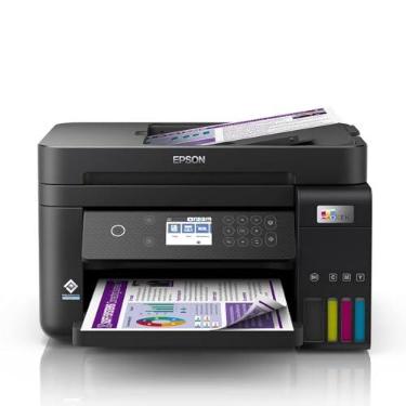 Imagem de EPSON Multifuncional EcoTank L6270 - Tanque de Tinta Colorida, Wi-Fi Direct, Ethernet, Frente e Verso Automático, ADF, Bivolt, Preto