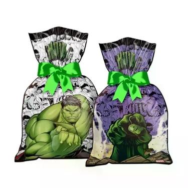 Imagem de Sacola Plástica Surpresa Hulk - 12 Unidades