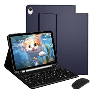 Imagem de Kit Capa para Samsung Tab S10+ /S9+ /S9 Fe+ 12.4" : Capa para Tablet + Teclado + Mouse