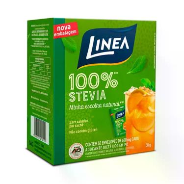 Imagem de Adoçante Dietético Stevia Linea 50 Sachês