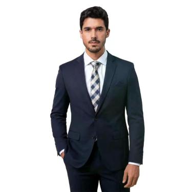 Imagem de Terno Poliviscose confort prime azul noite - Via do Terno, Azul, 54