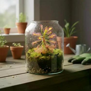 Imagem de Drosera Madagascariensis - Planta Carnívora Exótica - Orquidário Mogi 