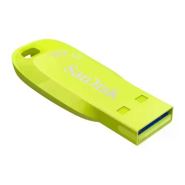 Imagem de Pendrive Sandisk Z410 Ultra Shift 128GB USB 3.2 Alta Velocidade Design Compacto Amarelo