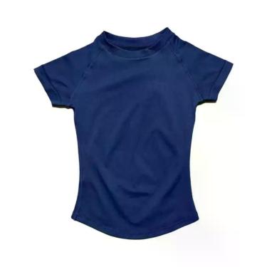 Imagem de Camiseta Esportiva Feminina Respirável E Elástica Com Gola Redonda E M