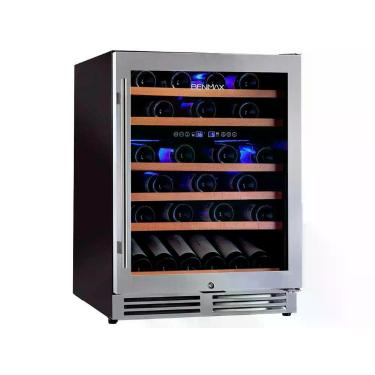 Imagem de Adega benmax compressor dual zone 51 garrafas 127v inox bac51, 110V