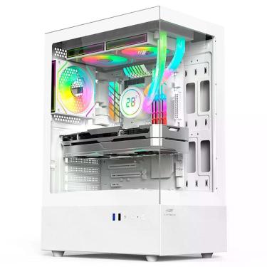 Imagem de Gabinete Gamer Aquarius MT-G860WH Mid Tower ATX em Aço com Vidro Temperado Usb 3.0 Branco C3tech