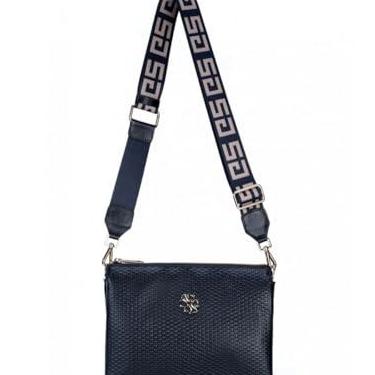 Imagem de Bolsa Couro Média Sagga Com Divisórias Preto 477