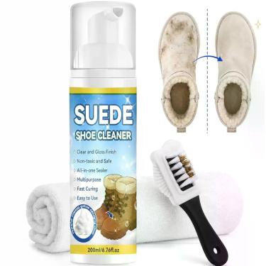 Imagem de Kit de Limpeza para Sapatos Lubynia 200 ml Camurça e Camurça Develada 