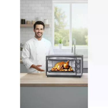Imagem de Forno Elétrico 50L Dupla Resistência - Cozimento Preciso - Congratulat