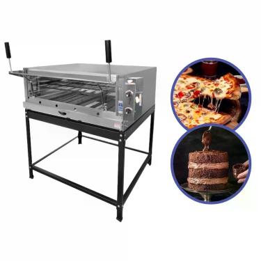 Imagem de Forno Elétrico Com Pedra Refratária Para Pizza Pães 95x95 Copameta - C